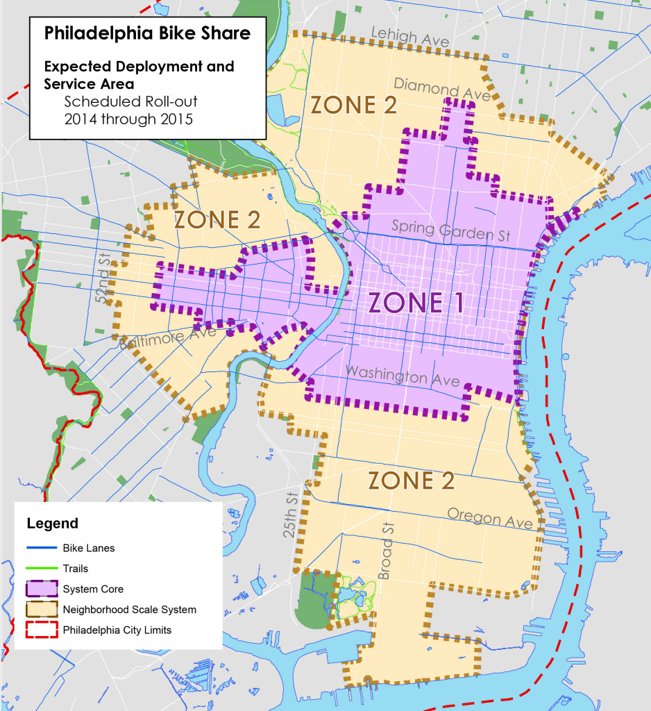 Philadelphia Bike Share Map